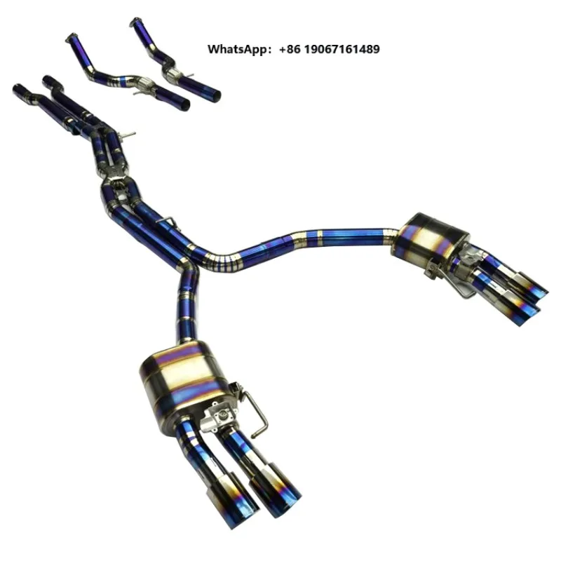 Titanium Performance Exhaust Pipe Kit Muffler Valve 2013-2018 New Condition XJY