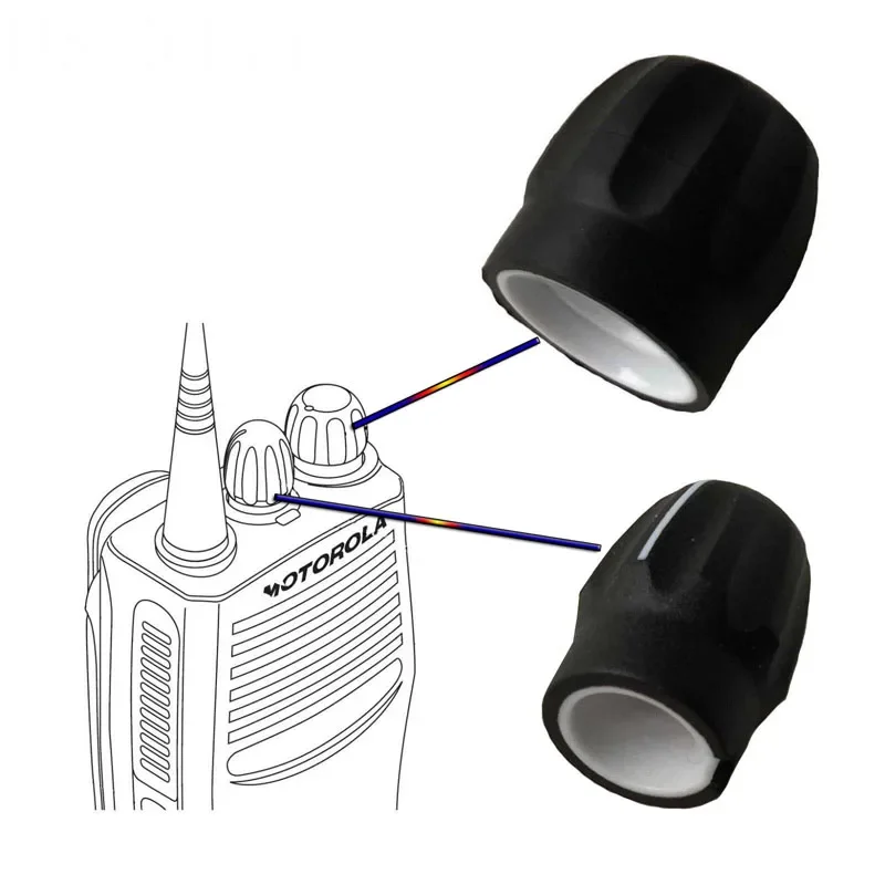 

A Set Volume Knob and Channel Selector Knob For Motorola GP328 GP338 GP3688 CP040 EP350 EP450 PRO5150 HT750 Radio Walkie Talkie