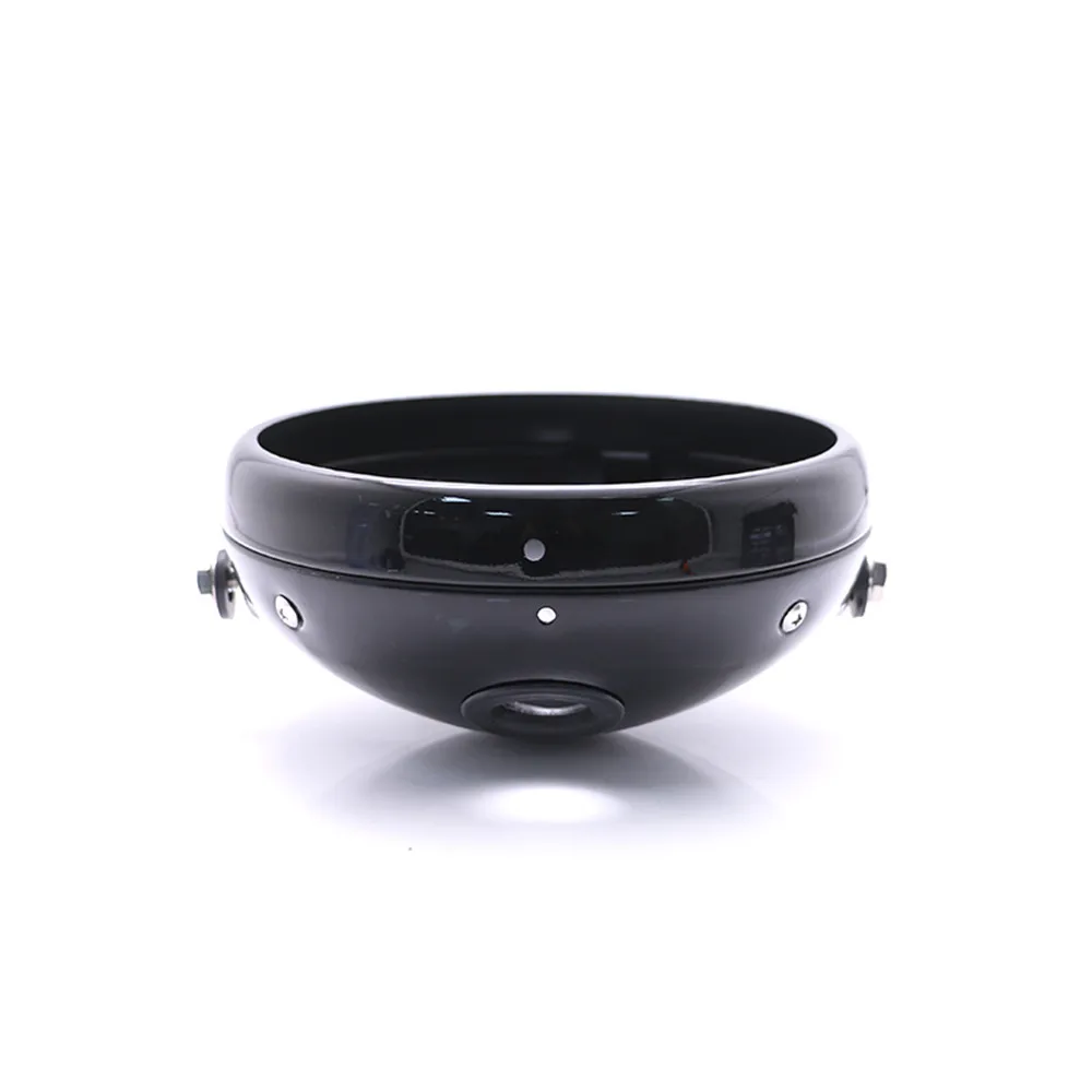 Motorcycle Headlight 7 Inch Retro Bucket Modified Headlight Base LED Headlamp Parts Shell 7