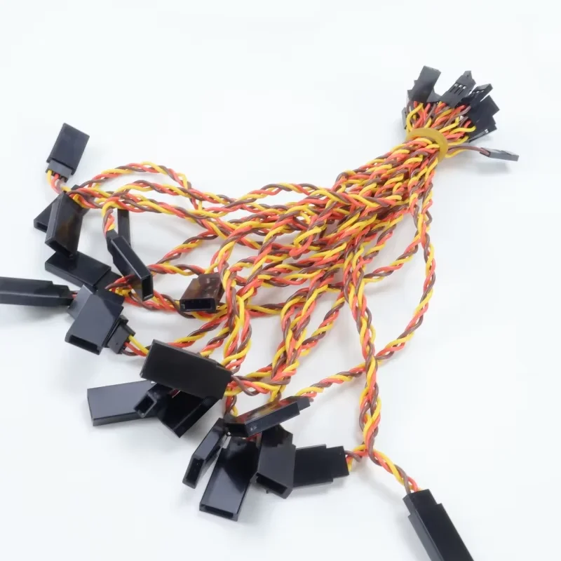 8 قطعة/الوحدة 10/15/20/30/50/100 سنتيمتر سيرفو تمديد كابل 30/60 الأساسية ل Futaba JR المضادة للتدخل مضاعفات ل RC هليكوبتر جزء #4