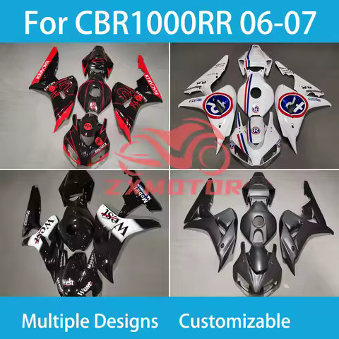 For Honda CBR1000RR Free Custom Fairings CBR 1000RR 2006 2007 Fairing Kit Injection Motorcycle
