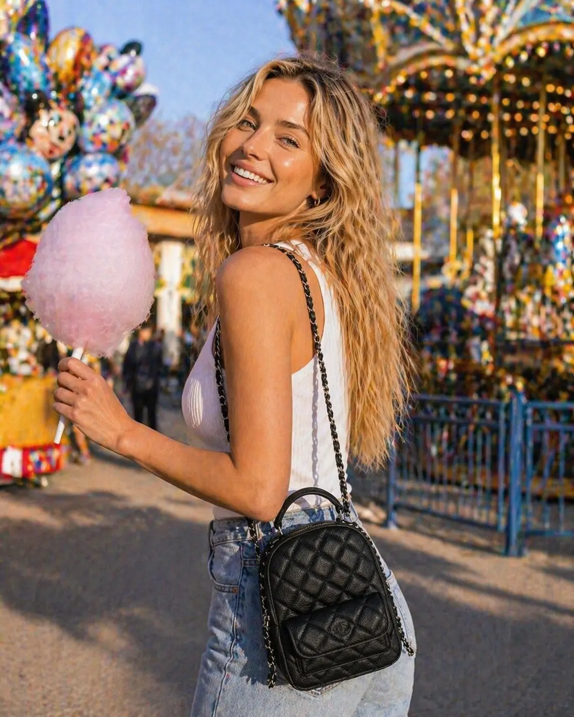 

Fashion backpack, quilted shoulder bag, luxury women's handbag, crossbody bag