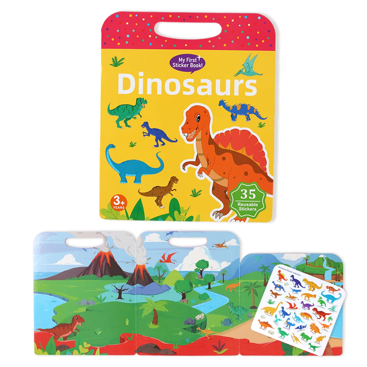 Hot New Children Scene Stickers DIY Hand-on Puzzle Sticker Books Reusable Cartoon Animal Learning Cognition Toys For Kids Gift