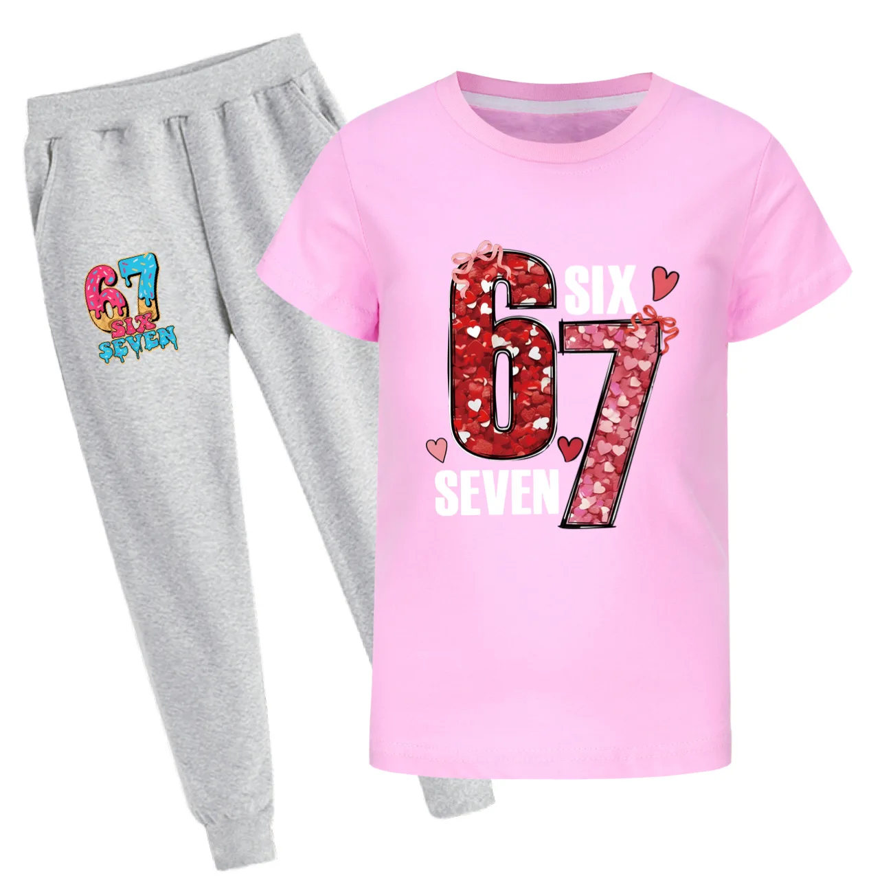 

Комплект из футболки с короткими рукавами и брюк для детей от No.67 Middle School