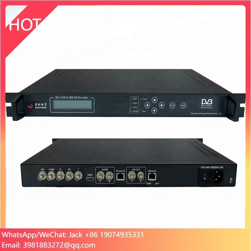 1105 IP HD H.264 Mpeg-4 Sdi Encoder Decoder (point To Point Ip,HD-MI+SDI+YPbPr+CVBS Video/AUDIO In,ASI+IP TS UDP Out)