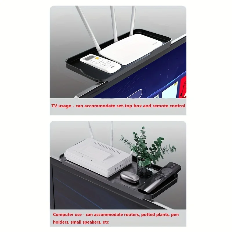 Computer Monitor Stand Shelf for Router Set-Top Box Home Office Storage Organization 1Pc