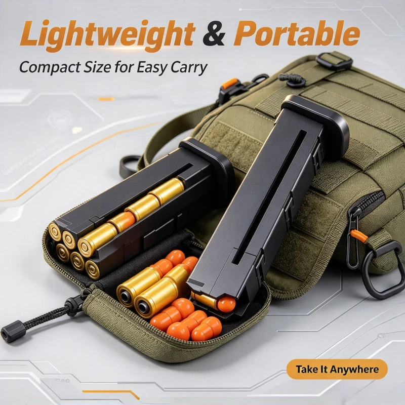 Toy Pistol Replacement Shell & Mag Parts, Quick Detach, Realistic Mechanical Design, Smooth Play, Collectible Kit