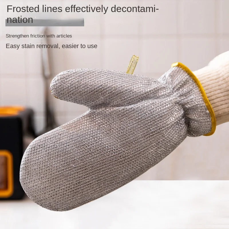 Steel Kitchen Dishcloth Multipurpose Wire Dishwashing Rag Clean Glove Wet/dry Multipurpose Wire Miracle Cleaning Cloths