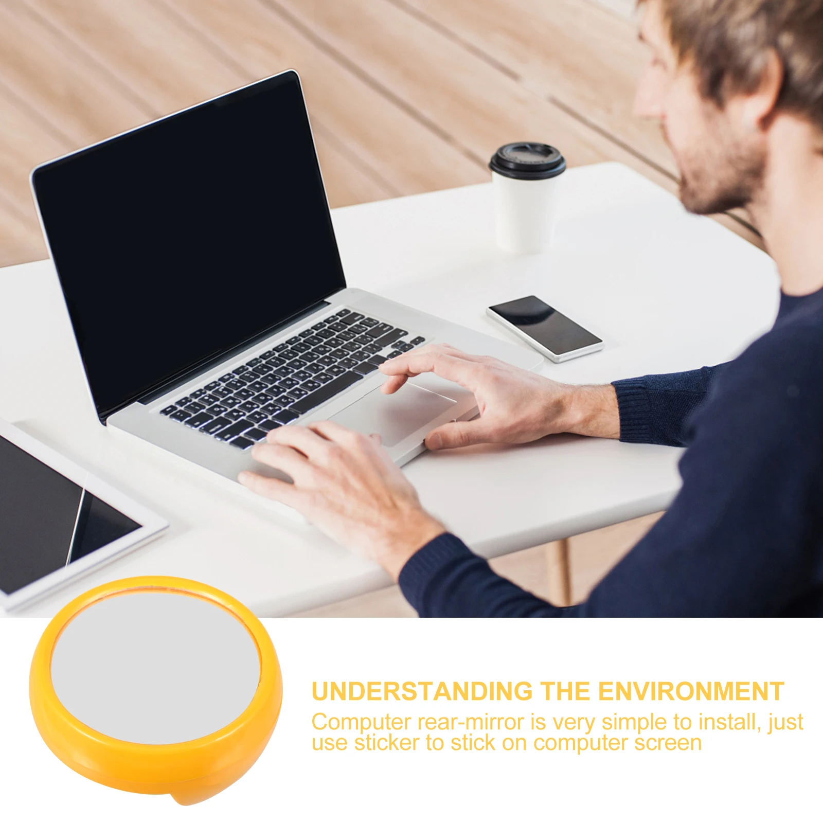 

Personal Magnifier Office Rear-View Mirror Computer for Desk Screen Rearview Work