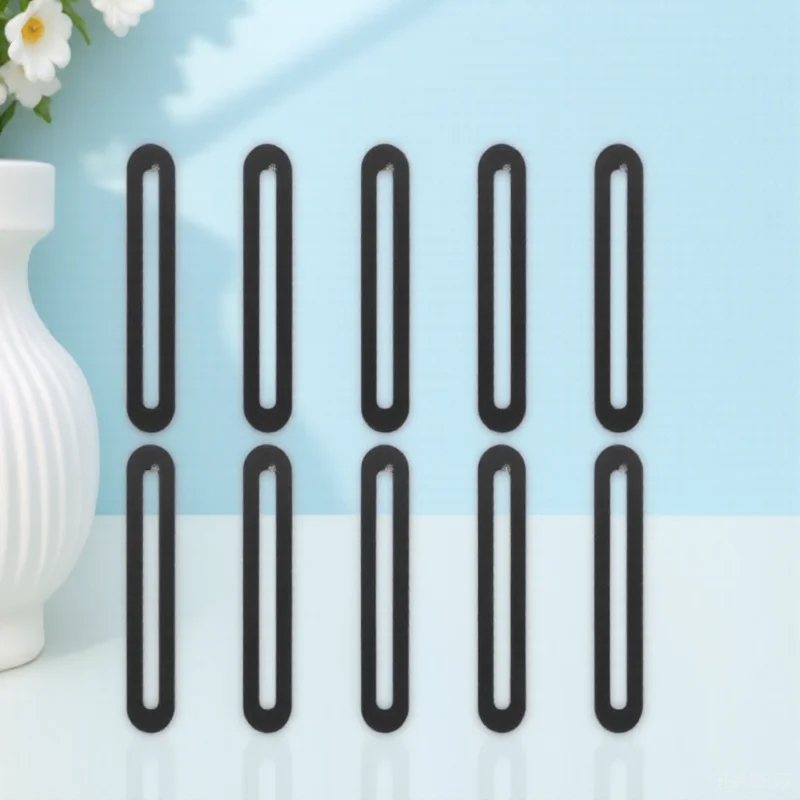 

10pcs Activity Corner Code Adjustable Flat Mending Plate Slot Hole Heavy Duty Stainless Steel Brace Black niture