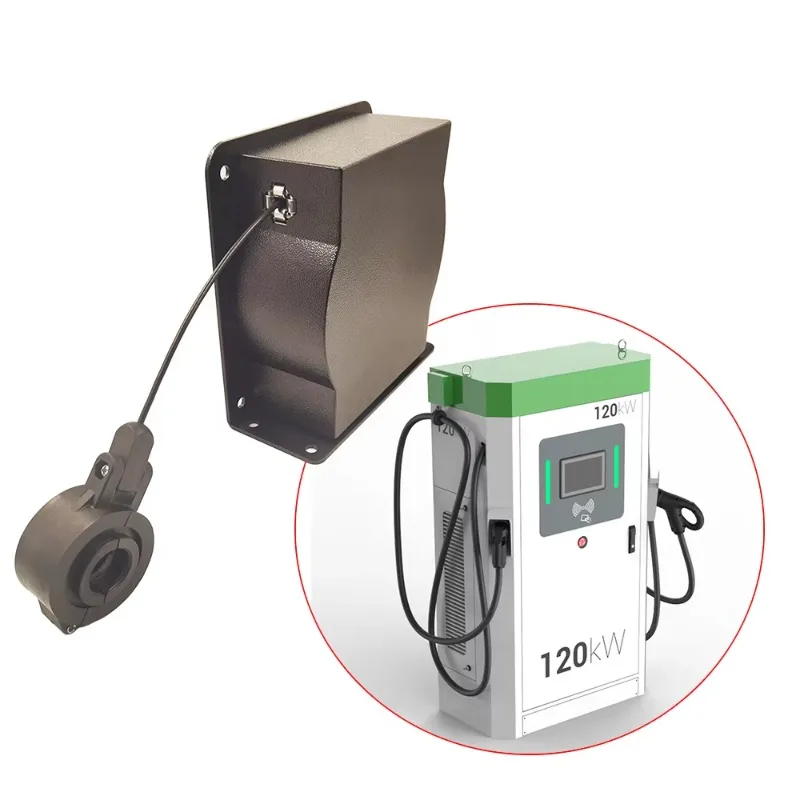 Fast electric charger cable management system 12KG adjustable spring tension 150KW charging station installation cord retractor