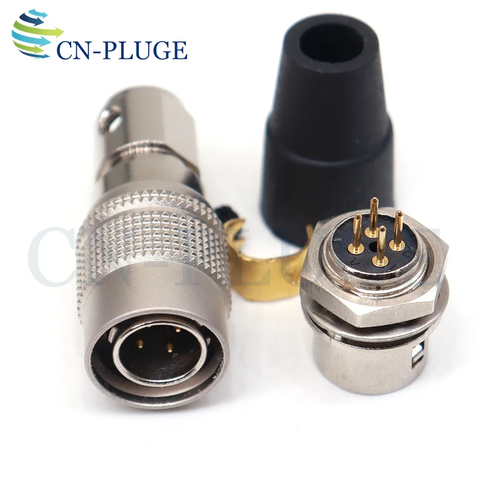Connector 4 pin Male Plug & Female Socket , HR10A-7P-4P/HR10A-7R-4S , Recording Equipment Camera Power Connector