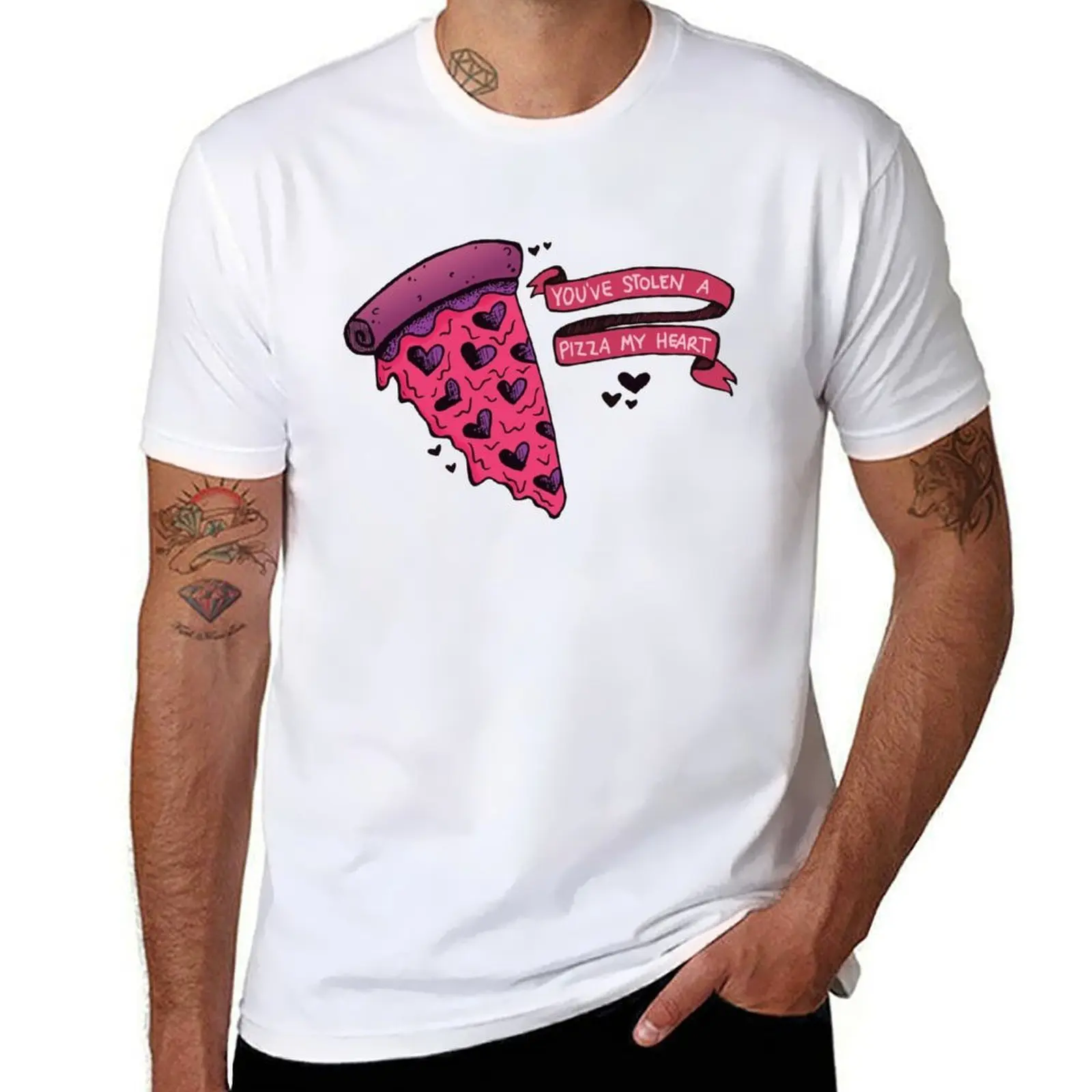 

You've Stolen a PIZZA my Heart T-Shirt t shirt for man 100 percent cotton man t shirt heavy cotton T-Shirt