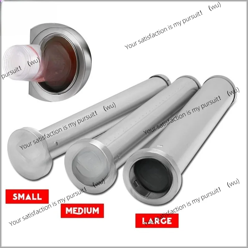 for XEOLEO Bubble Tea Cup Dispenser Stainless Steel Automatic Disposable Cup Multifunctional Coffee and Milk Tea Cup Dispenser