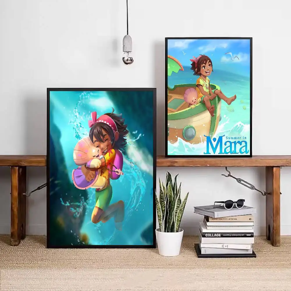 Hot Role-Playing Game S-Summer in Maraes Poster Gallery Prints Self Adhesive Home Decor Decoration Wall Decals Living Room