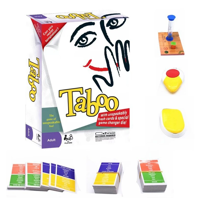 Classic Taboo Card Game Board Game Fun Finding Words Board Game Party Family Interactive Games for Adults