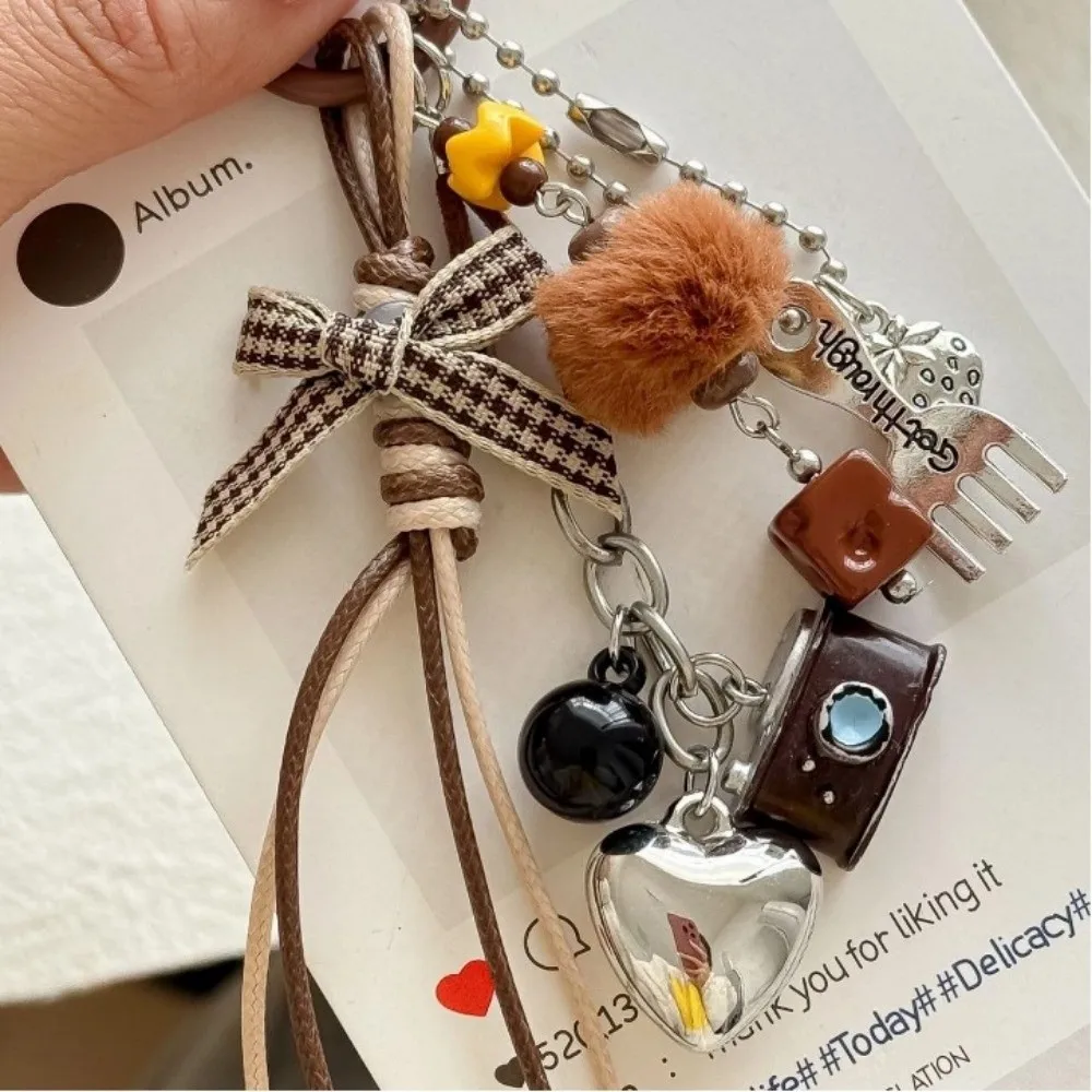 Retro Resin Camera Keychain Mini Hanging Handbag Pendant Vintage Exquisite Pendant Keychain Bag Accessories Gift