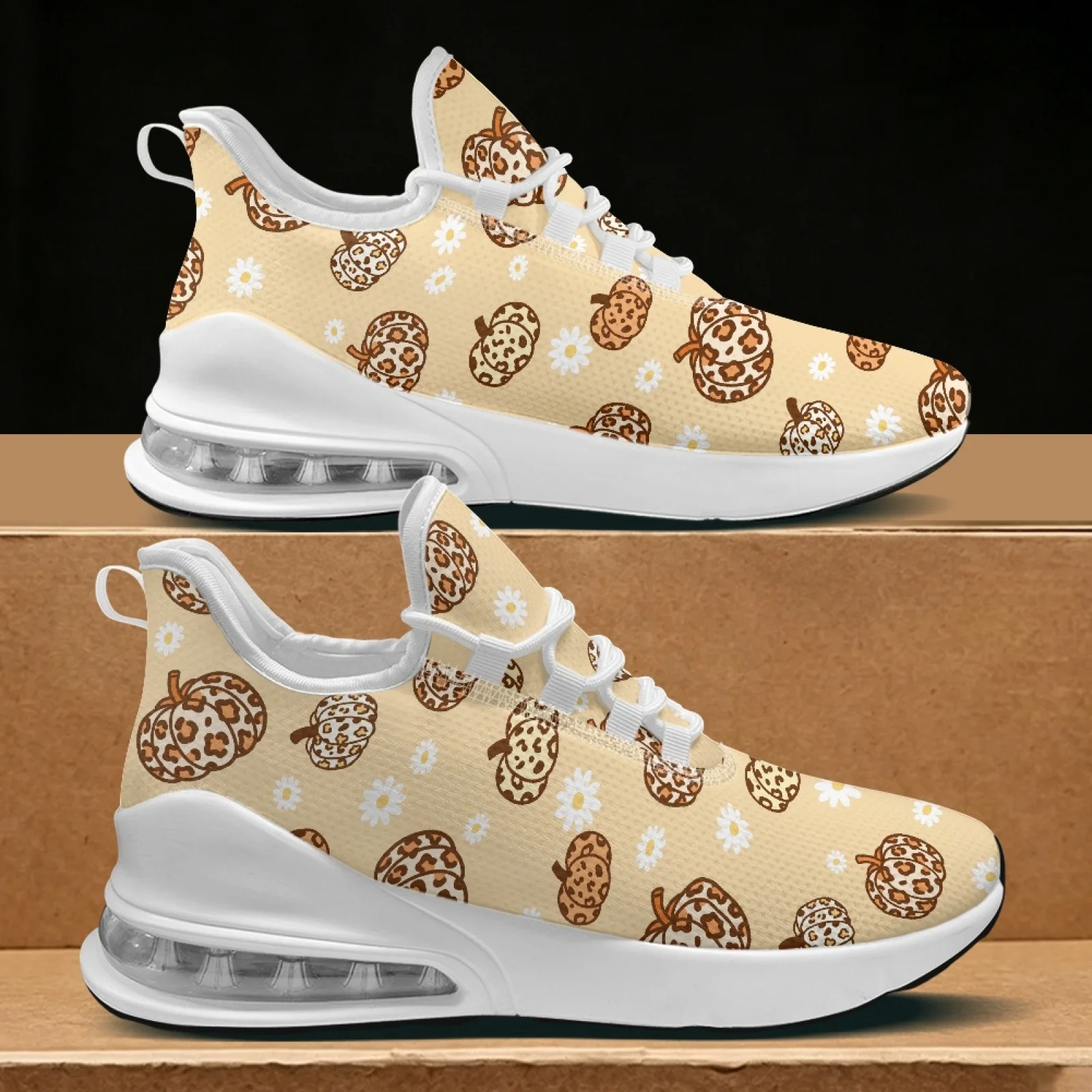 XIXIRIMIDO Thanksgiving Air Cushion Shoes for Woman Sneaker Running Shoes Autumn/Winter Casual Shoes Festive Gifts for Family