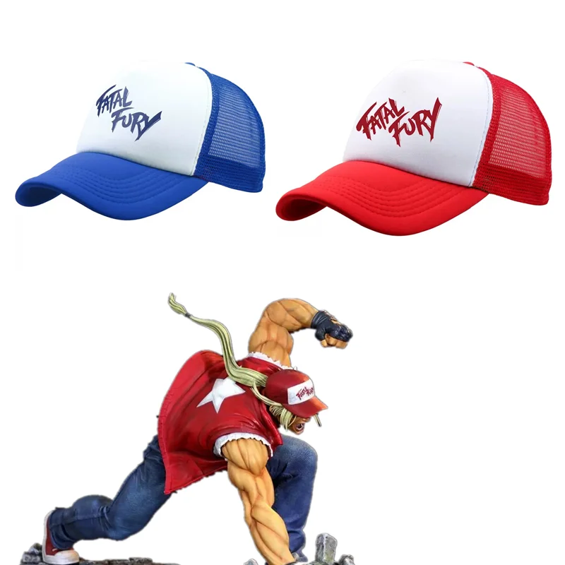 Anime Street Game KOF Fatal Fury Terry Bogard Coser King of Fighters Baseball Cap Cosplay Adjustable Hat Sports Gift Boxer