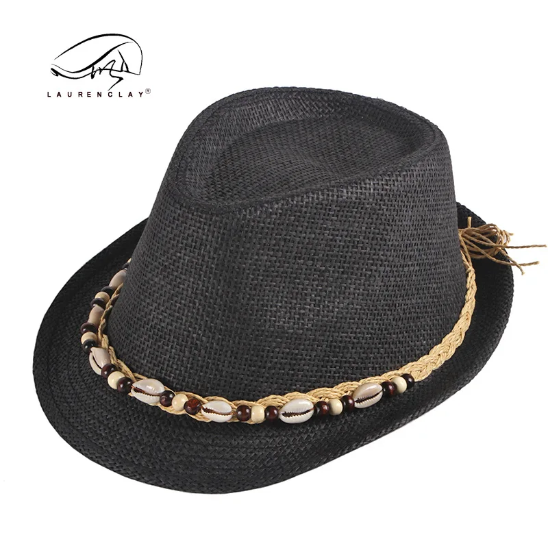 

Summer Sun-proof Billycock Women's Korean Style Simple And Casual Beach Hat Men's Fedora Hat Straw Handmade Straw Hat