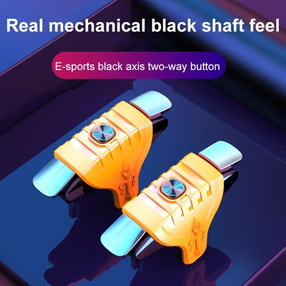 2 Stück Telefonspiel-Trigger für IPhone F01 Metallknöpfe Handyspiele Schießen Trigger-Controller Gamepad Yngы für PUBG