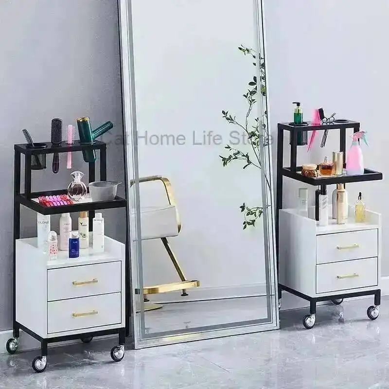 

Steel Auxiliary for Trolley Stainless Trolleys Lashista Salon Cart Hairstylist Decor Makeup Box Nails Furniture Hair Stations