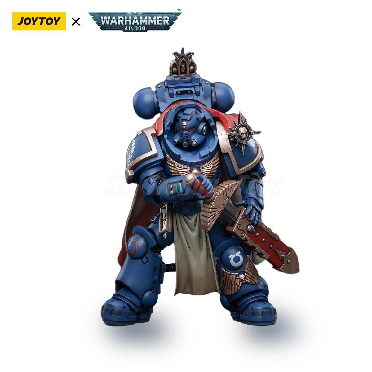 JOYTOY 1/18 แอ็คชั่นฟิกเกอร์ 40K กัปตันพร้อมมาสเตอร์-คราฟต์ Heavy Bolt Rifle รุ่นรีอิสซูชาระบบอนิเมะคอลเลกชันทหารรุ่น