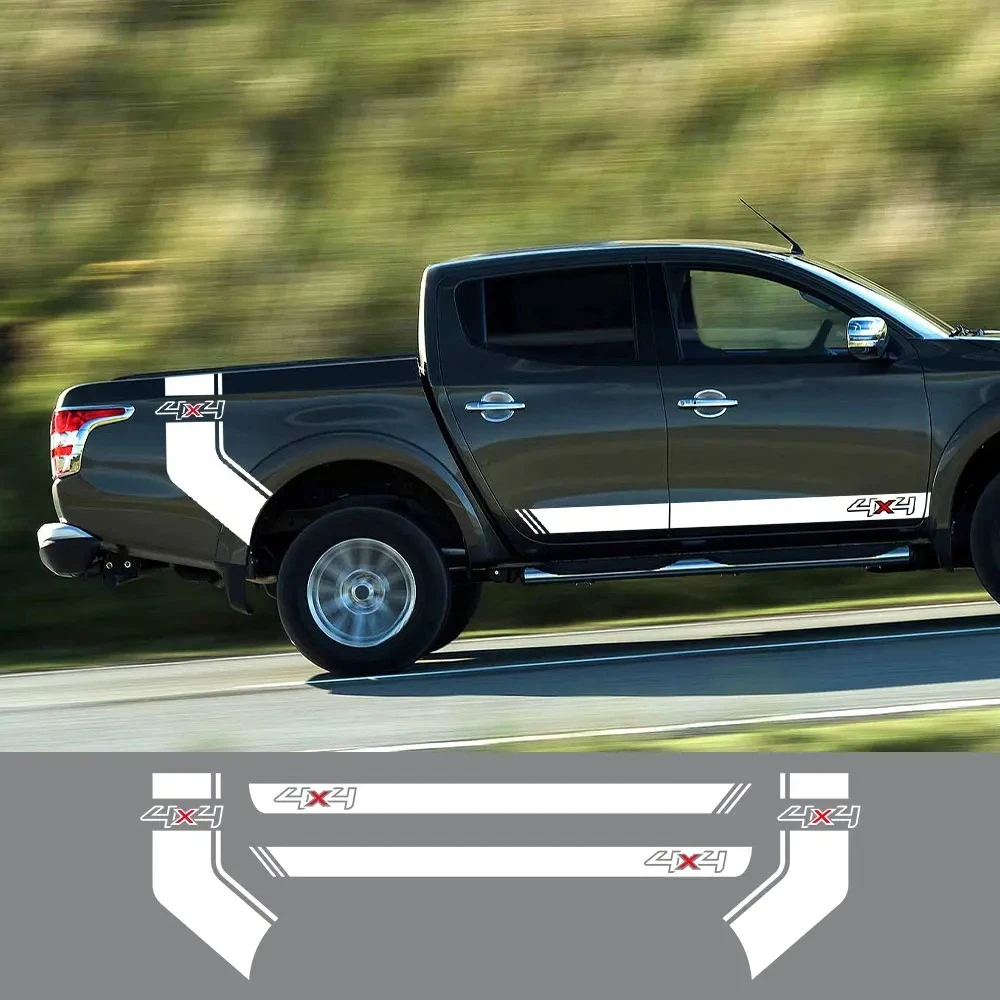 

Pickup 4X4 Stickers For Mitsubishi L200 Triton Dodge RAM 1500 Toyota Hilux Isuzu Dmax Ford F150 Off Road Auto Tuning Accessories