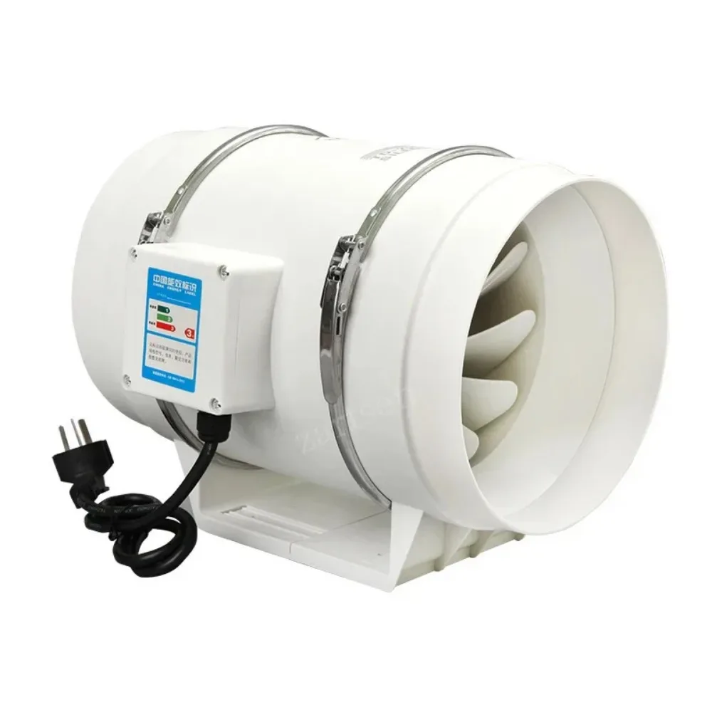 3''4''5''6''8” Exhaust Fan Silent Inline Pipe Duct Fan Bathroom Extractor Ventilation Kitchen Toilet Wall Air Clean Ventilator