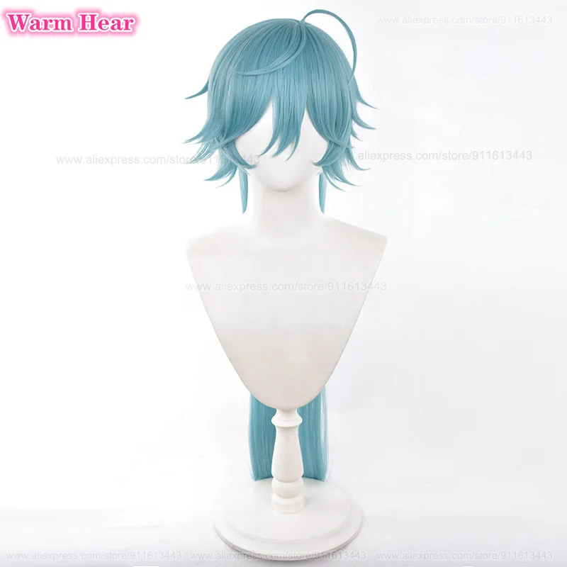 Game ES Hojo Raika Synthetic Anime Long 90cm Straight Hair Cosplay Anime Wig Heat Resistant Hair Halloween Party Wigs + Wig Cap