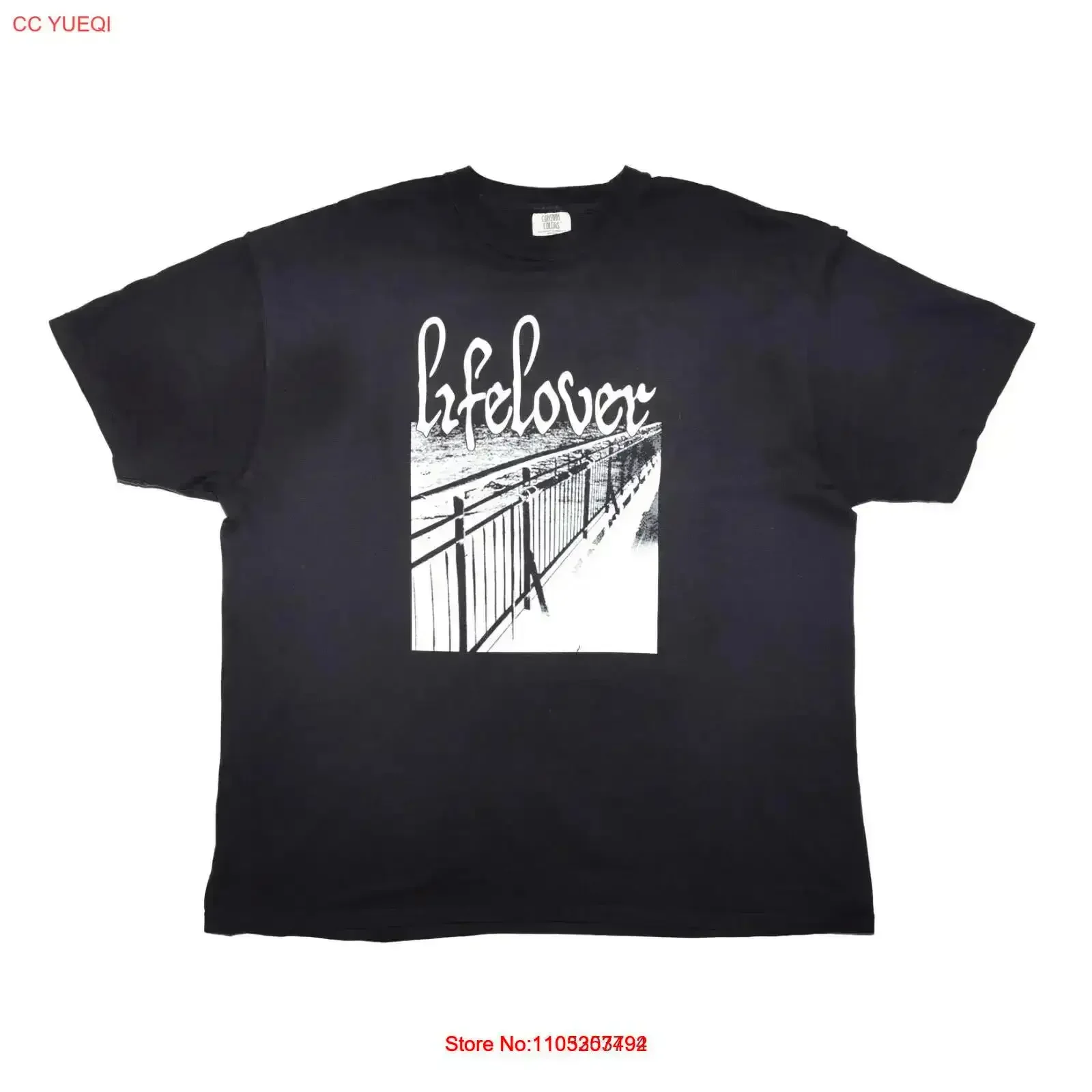 Lifelover PULVER T Shirt by Neofolk SIZE 2XL vintage Washed homme Versatile designer clothes streetwear Stretched  vintage