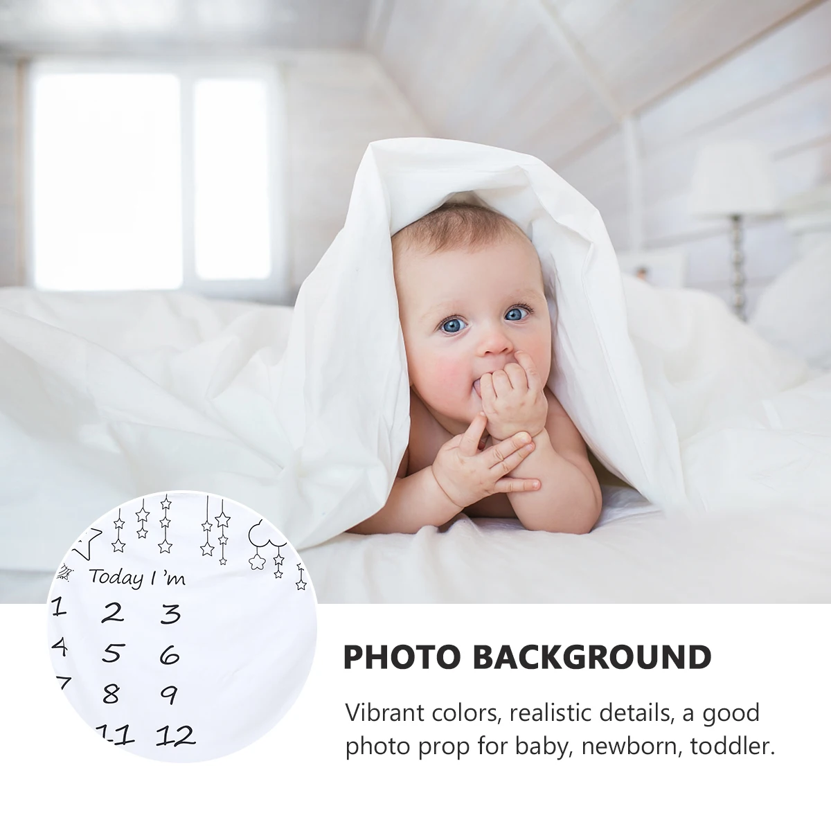 

Star Photography Backdrop Baby Newborn Toddler Birthday Decoration Seamless Wrinkle-Free Premium Fabric Photo