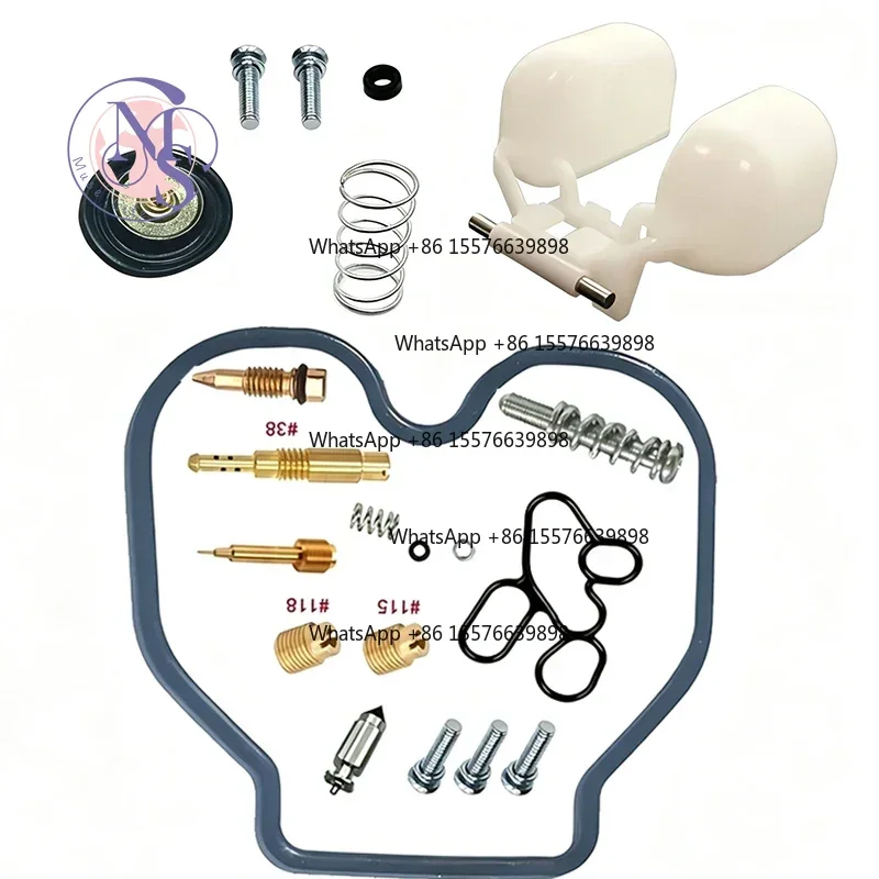 Carburetor Repair Overhaul Kit, Motorcycle Fuel System Replacement Spare Set
