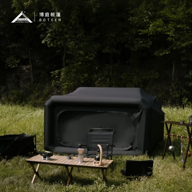 

Outdoor camping, camping rain and sun protection inflatable column tent quick opening thickened factory direct sales