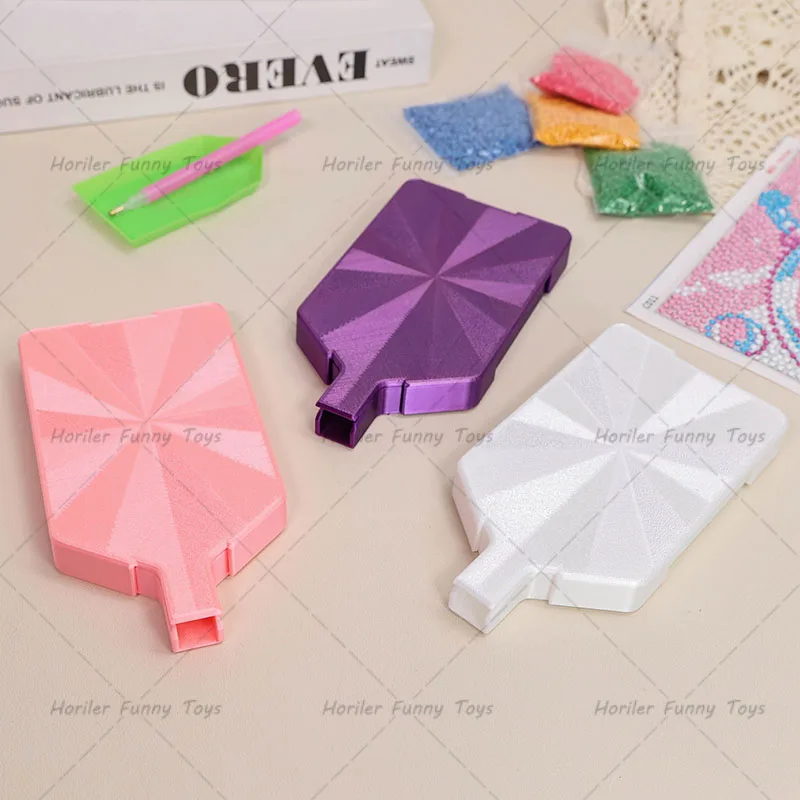 Large DIY Craft Diamond Painting Tray Storage Box with Y Shape Pop-up Plug for 5D Diamond Painting Accessories Tools