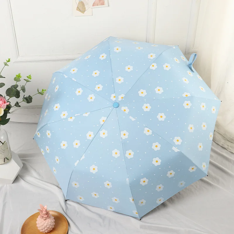 UV umbrella,Automatic Umbrella,Beautiful flower pattern,Large Area,Folding Umbrella,Wind Resistant,Portable rain gear for travel