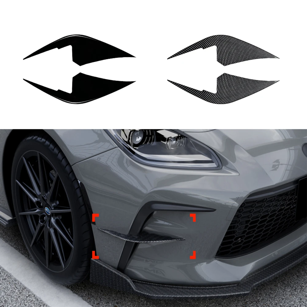 Car Front Bumper Cover Wind Knife Fog Lamp Trim Blade Trim Light For Toyota GR86 2022+ Auto Accessories