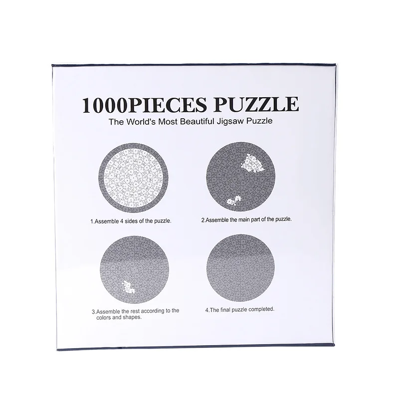 Paper 1000 Pieces Round Dinosaur Puzzle Toy for Adults Games to Play in Family Difficult Puzzles for Adults Christmas Gift P461