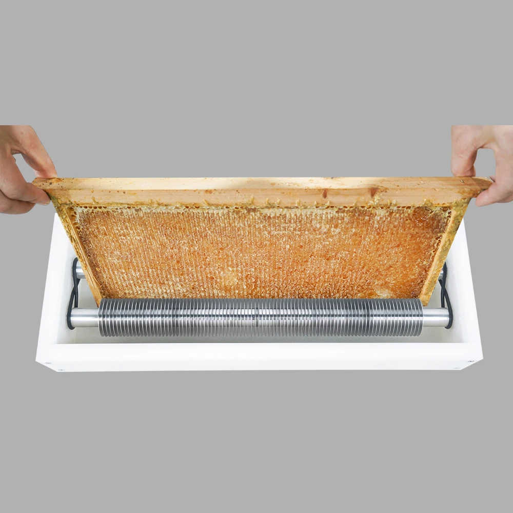 Newly Upgraded Honeycomb Uncapping Machine Bee Frame Roller Uncapper 5 Frames Per Minute for Honey Animal Husbandry Equipment