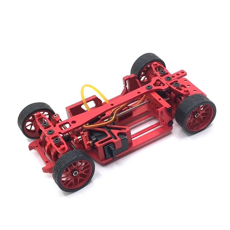 1/28 drift racing, remote control car spare parts, metal upgrade and modification, frame