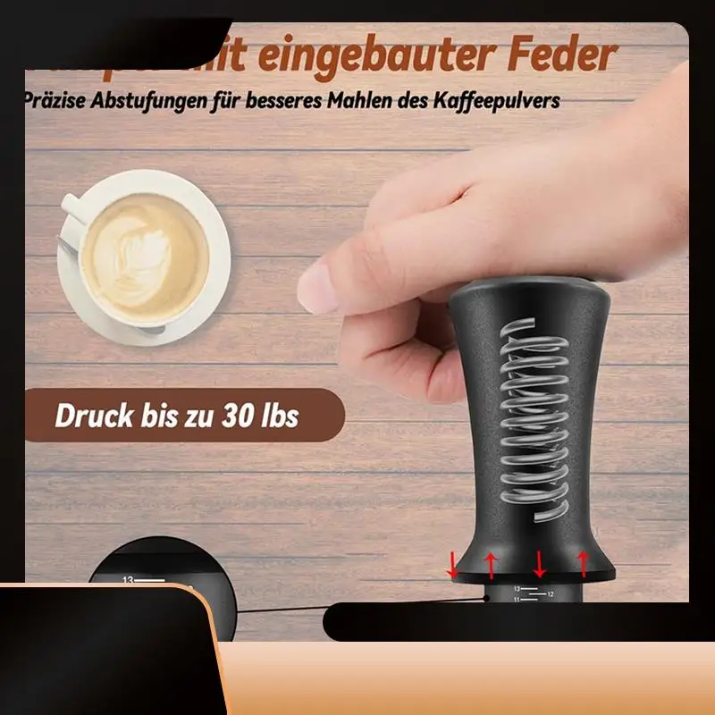 

Набор темперов для кофе 51 мм, набор темперов для эспрессо, набор для бариста с базовым тампером для кофе из нержавеющей стали 304, прочный для кофемашины эспрессо