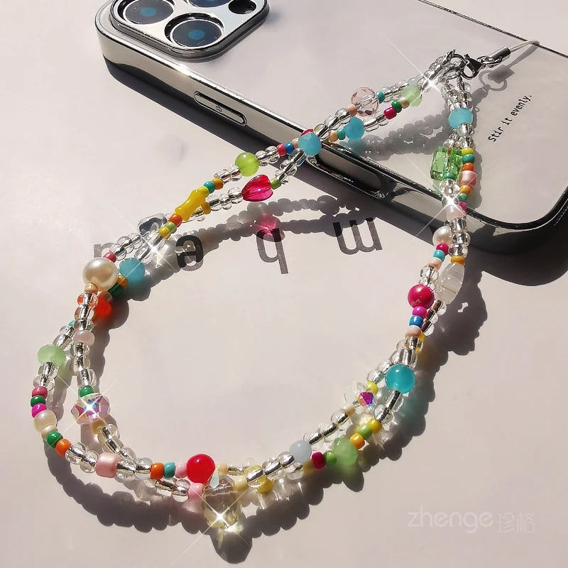 

Beaded Anti-Lost Phone Charm, Women Wrist Strap for Travel Shopping, 2026 New