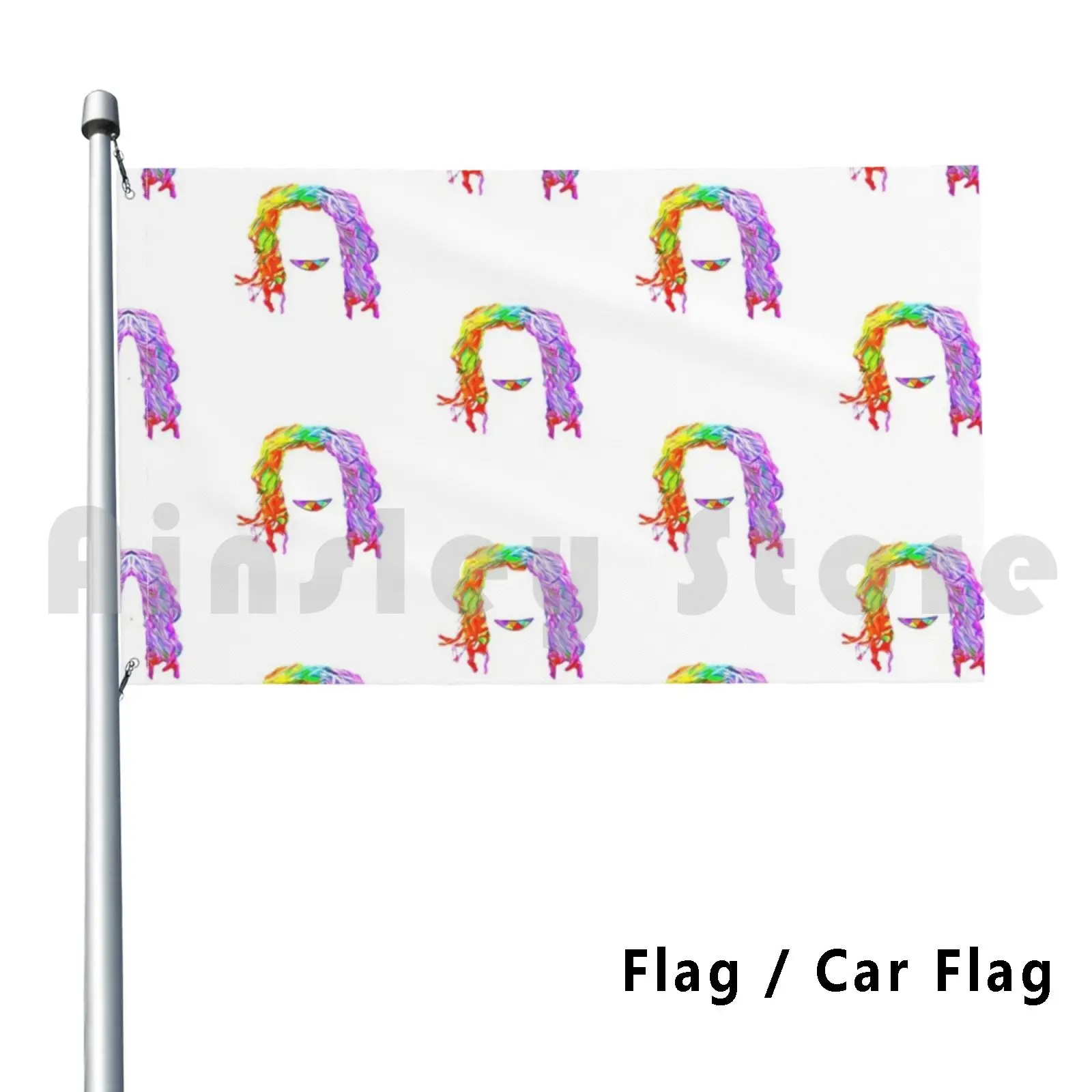 Flag Car Flag 6ix9ine Rainbow Shark Teeth 3263 Tekashi69 6ix9ine 6ix9ine Sixnine 69 Rap Lil 6ixnine