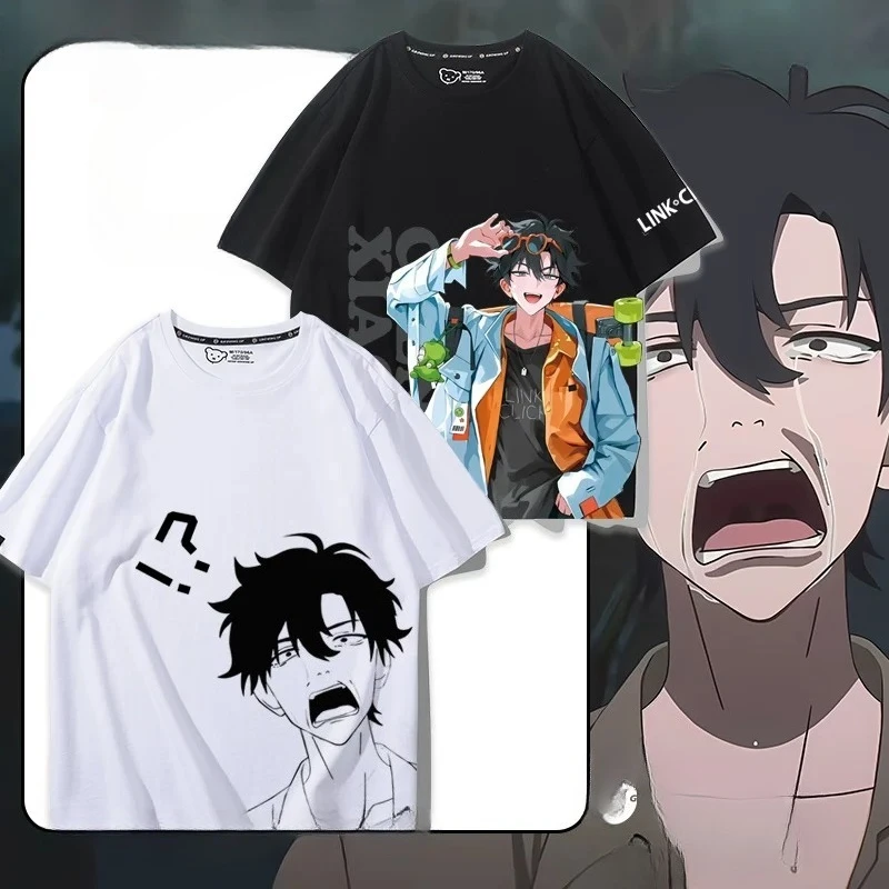 Anime Link Click Lu Guang Cheng Xiaoshi Qiao Ling Short Sleeve T Shirt Women Men Harajuku Aesthetic Graphics Tshirt Cotton Tees