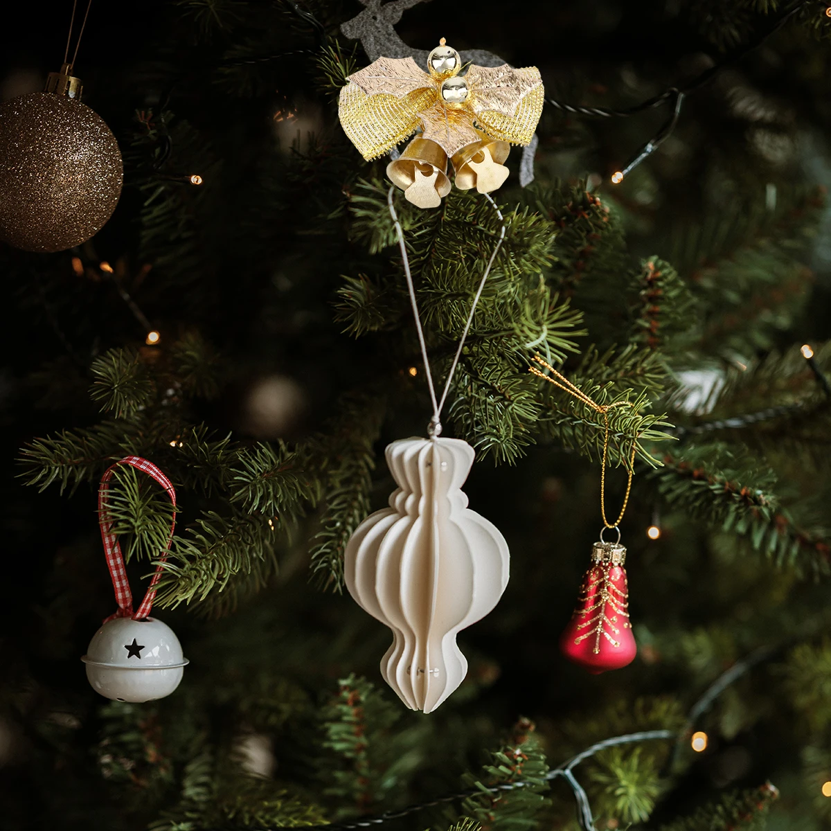 

6 Pcs Gift Bows Christmas Tree Decorations Xmas Ornaments Bowknot Mini Knots Tie