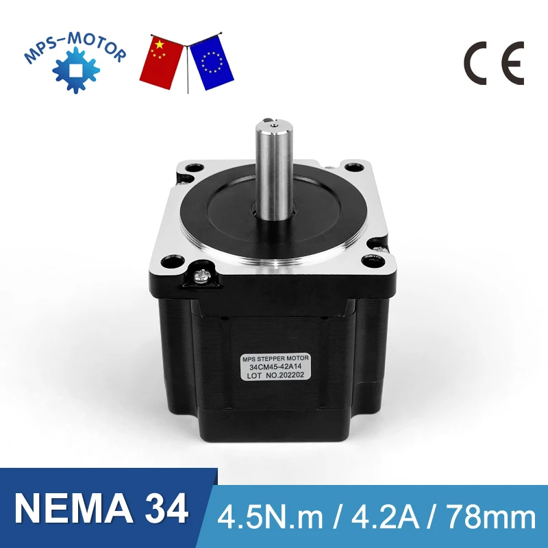 【EU VAT FREE】Nema 34 Open Loop Stepper Motor 4.5Nm 8Nm 12Nm Optional With CNC Kit 2-Phase Nema34 Hybrid Stepping Driver DM860A2