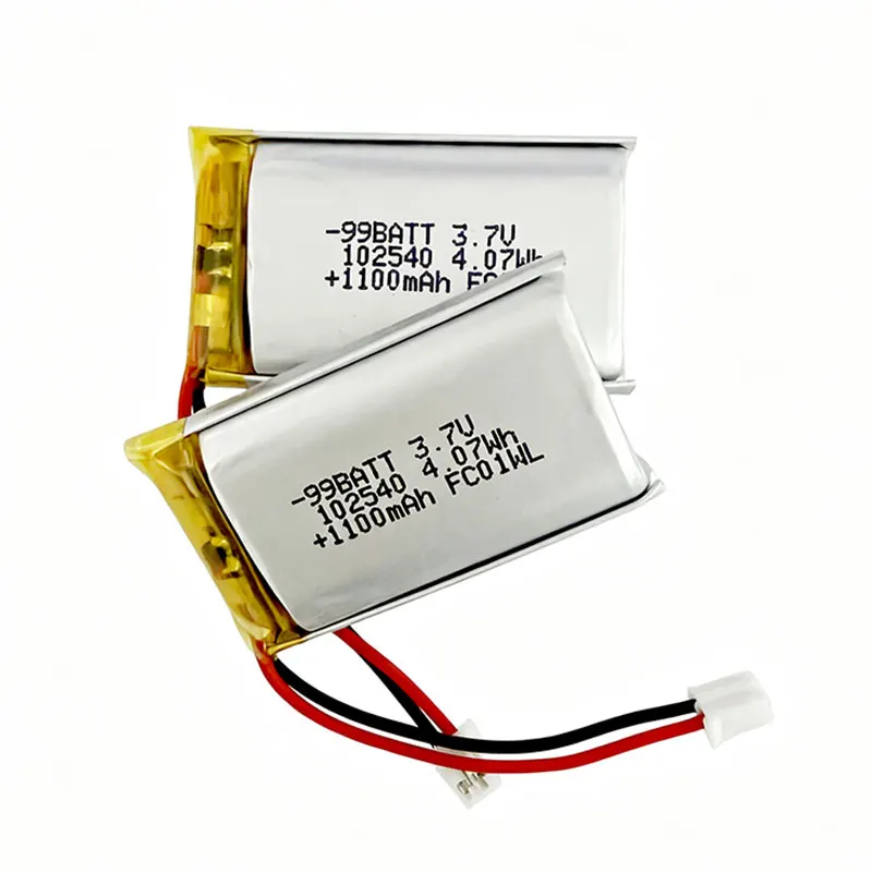 Bateria 3.7V 1100mAh 102540 Litowo-jonowa Polimerowa do Lokalizatora GPS, Odtwarzacza MP3, Słuchawek Bluetooth, Prostownicy do Włosów — zdjęcie produktu 4