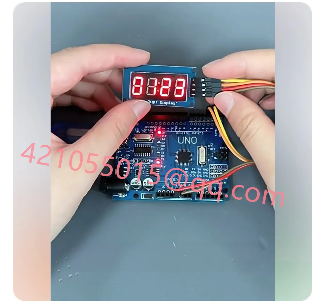 10 pieces,Integrated digital display module, TM1637 LED brightness adjustable, 4-bit clock point building block