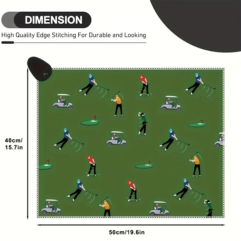 1 قطعة منشفة جولف مغناطيسية لحقائب الجولف للرجال والنساء لمحبي الجولف ، هدية التقاعد ، منشفة جولف بنمط تصميم الوافل من الألياف الدقيقة f
