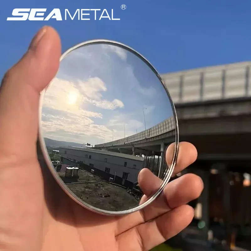 Espelho de Ponto Cego para Carro SEAMETAL 1/2pcs, Espelhos Laterais Convexos de Ângulo Largo para Acessórios de Caminhão e Carro